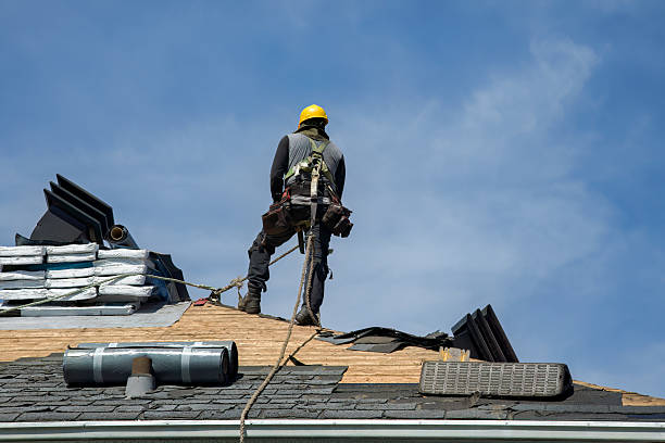 Professional Gutter Installation technician working in Margate City, NJ
